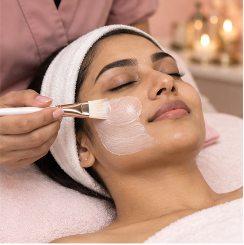 Facial treatment at Priya Aesthetic Hub